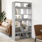 Preview: ARDEBO.de - Raumteiler Betongrau 100x33x187,5 cm Holzwerkstoff