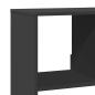 Preview: Raumteiler Schwarz 100x33x156,5 cm Holzwerkstoff