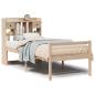 Preview: Massivholzbett mit Regal ohne Matratze 90x190 cm Kiefer