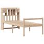 Preview: Massivholzbett mit Regal ohne Matratze 90x190 cm Kiefer