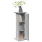 Preview: Postament mit Stauraum Grau Sonoma 31x30x90 cm Holzwerkstoff