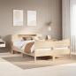 Preview: ARDEBO.de - Massivholzbett ohne Matratze 135x190 cm Kiefernholz