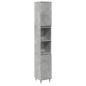 Preview: Badschrank Betongrau 30x30x190 cm Holzwerkstoff