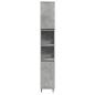 Preview: Badschrank Betongrau 30x30x190 cm Holzwerkstoff