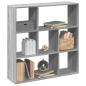 Preview: ARDEBO.de - Raumteiler-Bücherregal Grau Sonoma 102x29x103,5 cm