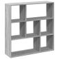 Preview: Raumteiler-Bücherregal Grau Sonoma 102x29x103,5 cm