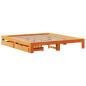 Preview: Massivholzbett ohne Matratze Wachsbraun 180x200 Kiefernholz