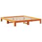 Preview: Massivholzbett ohne Matratze Wachsbraun 180x200 Kiefernholz