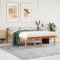 Preview: ARDEBO.de - Seniorenbett Wachsbraun 140x190 cm Massivholz Kiefer