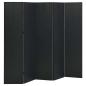 Preview: ARDEBO.de - 5-tlg. Raumteiler Schwarz 200x180 cm Stahl