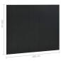 Preview: 5-tlg. Raumteiler Schwarz 200x180 cm Stahl