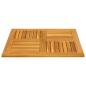 Preview: Tischplatte 80x80x2,2 cm Quadratisch Massivholz Akazie