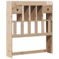 Preview: Massivholzbett mit Regal ohne Matratze 90x190 cm Kiefer