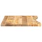 Preview: Schreibtischplatte mit Aussparung 100x50x2,5cm Massivholz Mango