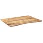 Preview: Schreibtischplatte mit Aussparung 110x80x2,5cm Massivholz Mango