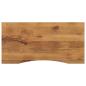 Preview: ARDEBO.de - Schreibtischplatte mit Aussparung 110x50x2,5cm Massivholz Mango