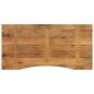 Preview: Schreibtischplatte mit Aussparung 110x50x2,5cm Massivholz Mango