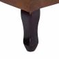 Preview: Chesterfield-Sessel und Fu?hocker Braun Wildleder-Optik
