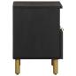 Preview: Nachttisch Schwarz 40x33x46 cm Holzwerkstoff