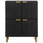 Preview: Sideboard Schwarz 60x33x75 cm Holzwerkstoff