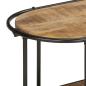Preview: TV-Regal 160x42x40 cm Raues Mangoholz