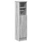 Preview: Badezimmerschrank mit Rollenhalter Grau Sonoma 20,5x22x90 cm