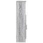 Preview: Badezimmerschrank mit Rollenhalter Grau Sonoma 20,5x22x90 cm