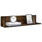 Preview: ARDEBO.de - Wandregale 2 Stk. R?uchereiche 75x16,5x16,5 cm Holzwerkstoff