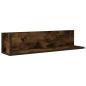 Preview: Wandregale 2 Stk. R?uchereiche 75x16,5x16,5 cm Holzwerkstoff