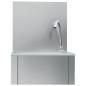 Preview: Handwaschbecken mit Wasserhahn und Seifenspender Edelstahl