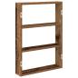 Preview: Wandregal Altholz-Optik 43x9x60 cm Holzwerkstoff