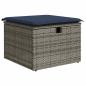 Preview: 8-tlg. Garten-Sofagarnitur mit Kissen Braun Poly Rattan Akazie