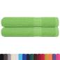 Preview: Saunatücher FROGN 2 Stk. Apfelgrün 80x200 cm 360 g/m²