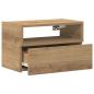Preview: Wand-Nachttisch Artisan-Eiche 45x26x28,5 cm