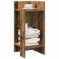 Preview: ARDEBO.de - Beistelltisch mit Ablage Altholz-Optik 25,5x27x60 cm
