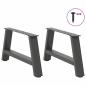 Preview: Couchtischbeine A-Form 2 Stk. Anthrazit 60x(30-31) cm Stahl