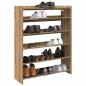 Preview: ARDEBO.de - Schuhregal Artisan-Eiche 80x25x100 cm Holzwerkstoff