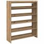 Preview: Schuhregal Artisan-Eiche 80x25x100 cm Holzwerkstoff