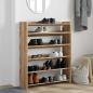 Preview: Schuhregal Artisan-Eiche 80x25x100 cm Holzwerkstoff