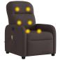 Preview: Massagesessel Dunkelbraun Stoff