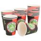 Preview: Pappbecher 1000 Stk. 12oz 300ml Rot und Schwarz