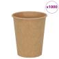 Preview: ARDEBO.de - Pappbecher 1000 Stk. 8oz 200ml Braun