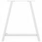 Preview: Esstischbeine A-Form 2 Stk. Weiß 80x(72-73) cm Stahl