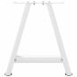 Preview: Couchtischbeine A-Form 2 Stk. Weiß 38x(42-43) cm Stahl