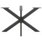 Preview: Esstischbein in Spinnenform Anthrazit 120x68x(72-73) cm Stahl