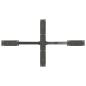 Preview: Esstischbein in Spinnenform Anthrazit 120x68x(72-73) cm Stahl