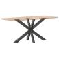 Preview: Esstischbein in Spinnenform Anthrazit 120x68x(72-73) cm Stahl