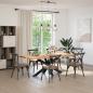 Preview: Esstischbein in Spinnenform Schwarz 150x78x(72-73) cm Stahl