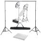 Preview: ARDEBO.de - Fotostudio-Set mit Lampen und Hintergrundsystem