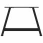 Preview: Couchtischbeine A-Form 2 Stk. Schwarz 60x(42-43) cm Stahl